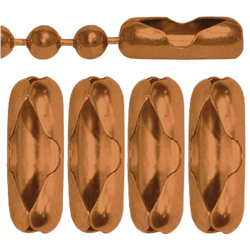 17908-Copper Ball Chain Connectors 50/pk.