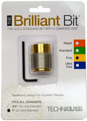 11284- 1" FINE Diamond Brilliant Grinder Bit - By Techniglass