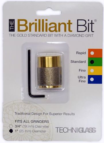 11285- 1" STANDARD Diamond Brilliant Grinder Bit - By Techniglass
