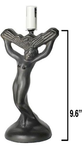 31903- Athena Metal Fan Base, Dark Bronze Finish with Gold Highlts, 9.6"