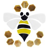 43631- Pre-Cut Stained Glass Bee