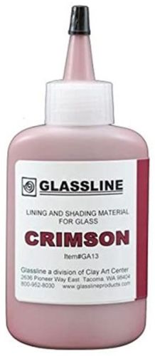 46092-Glassline Bottle Pen Crimson