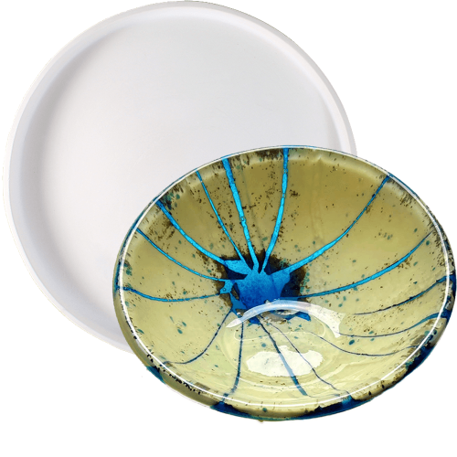 47290-Large Round Dam Patty Gray Mold