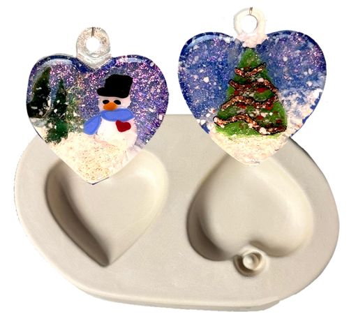 47551 - Heart Ornaments Mold