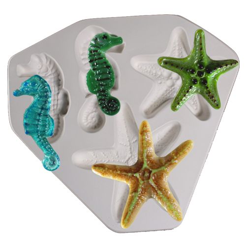 47692-Starfish & Seahorse Frit Cast Mold