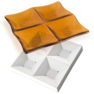 498935- Bullseye 6.7'' Four-Square Dish Mold