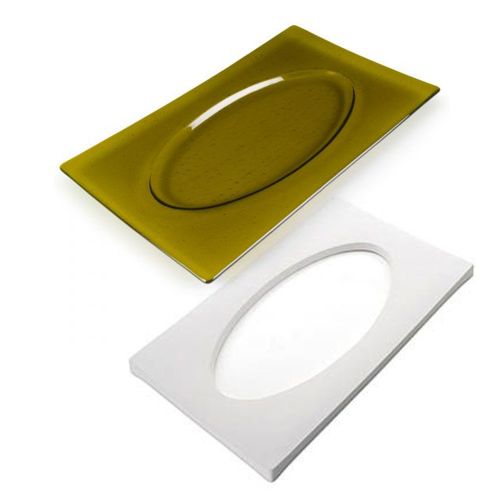 498955- Bullseye 17.7'' Slumping Ellipse Drop Out Mold