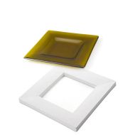 498957- Bullseye 9.5'' Slumping Square Drop Out Mold