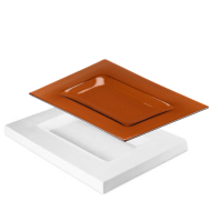 498962- Bullseye 14'' Long Soft Edge Platter Mold