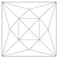 62414- .71" Clear Square Faceted Jewel. 18MM