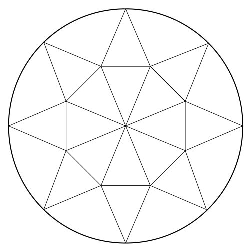 62420- .59" Clear Round Faceted Jewel. 15MM