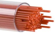 BU002407- Bullseye Glass Stringers 1mm Tomato Red Opal 90 COE