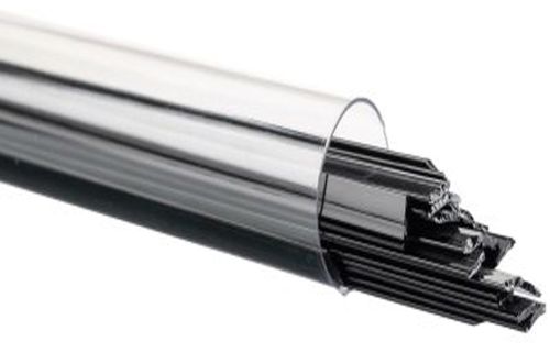 BU010004-Bullseye Glass Ribbons Black Opal 90 COE