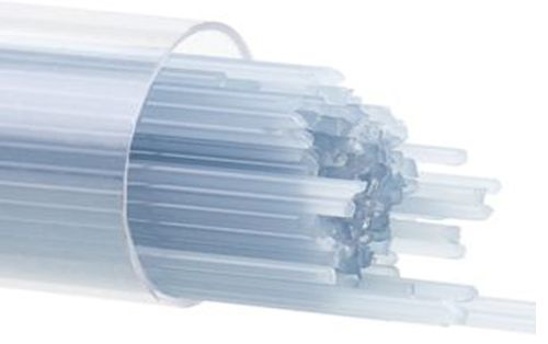 BU010807-Bullseye Glass Stringers 1mm Powder Blue Opal 90 COE