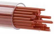 BU012472- Bullseye Glass Stringers 2mm Red Opal 90 COE