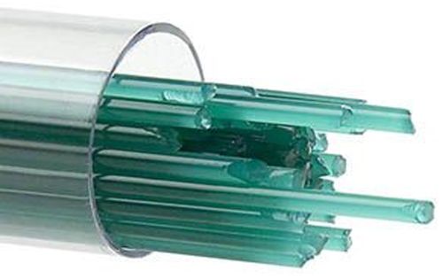 BU014472- Bullseye Glass Stringers 2mm Teal Green Opal 90 COE