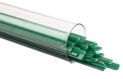 BU014504- Bullseye Glass Ribbons Jade Green Opal 90 COE