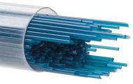 BU014607- Bullseye Glass Stringers 1mm Steel Blue Opal 90 COE