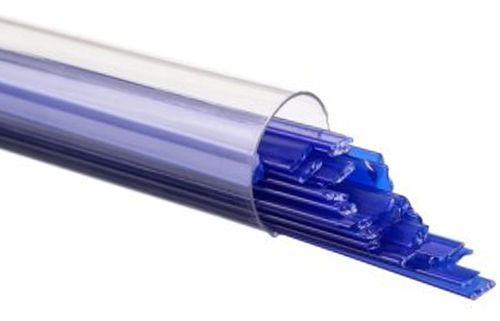 BU014704- Bullseye Glass Ribbons Deep Cobalt Blue Opal 90 COE