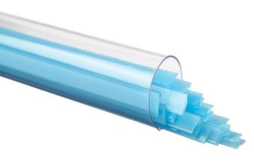 BU021604- Bullseye Glass Ribbons Light Cyan Opal 90 COE