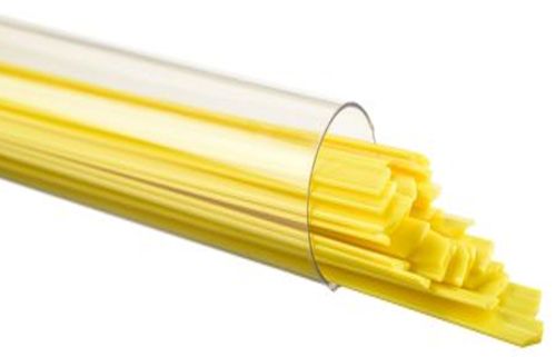 BU022004- Bullseye Glass Ribbons Sunflower Yellow Opal 90 COE