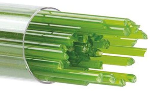 BU031272- Bullseye Glass Stringers 2mm Pea Pod Opal 90 COE