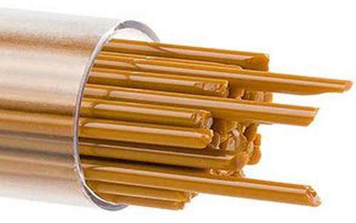 BU032972- Bullseye Glass Stringers 2mm Burnt Orange Opal 90 COE