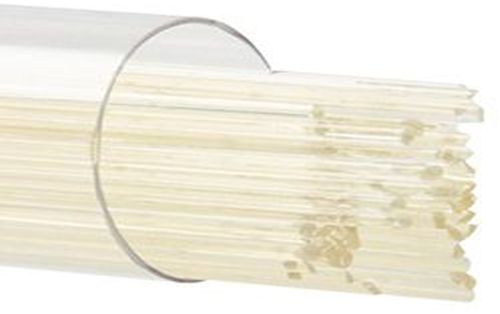 BU042007- Bullseye Glass Stringers 1mm Cream Opal 90 COE