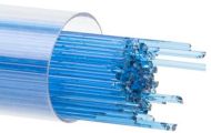 BU111607- Bullseye Glass Stringers 1mm Turquoise Blue 90 COE