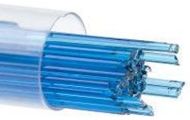 BU111672- Bullseye Glass Stringers 2mm Turquoise Blue 90 COE