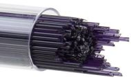 BU112807- Bullseye Glass Stringers 1mm Deep Royal Purple Transparent 90 COE