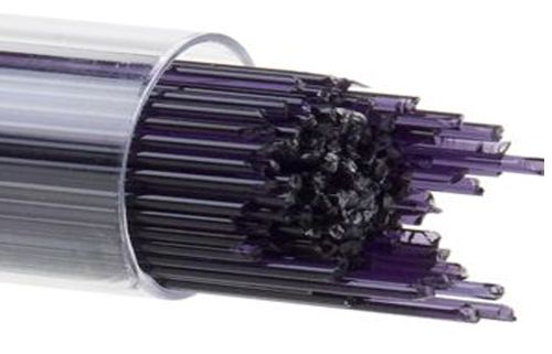 BU112807- Bullseye Glass Stringers 1mm Deep Royal Purple Transparent 90 COE