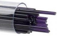 BU112872- Bullseye Glass Stringers 2mm Deep Royal Purple Transparent 90 COE