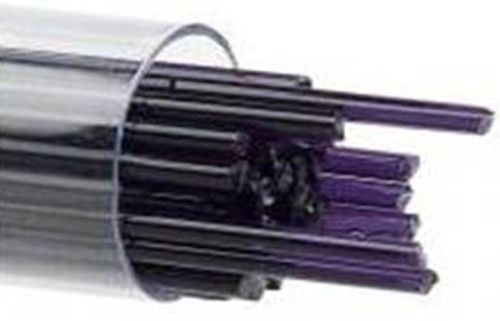 BU112872- Bullseye Glass Stringers 2mm Deep Royal Purple Transparent 90 COE