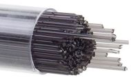 BU112907- Bullseye Glass Stringers 1mm Charcoal Gray Transparent 90 COE