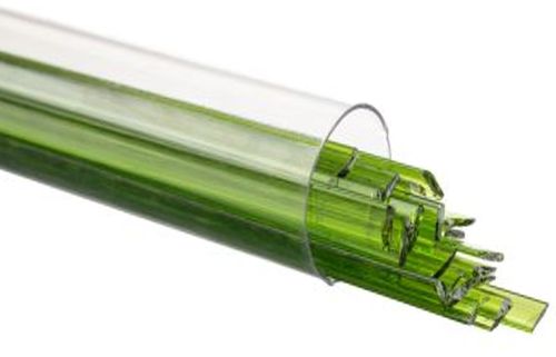 BU142604 - Bullseye Glass Spring Green Ribbons 90 COE