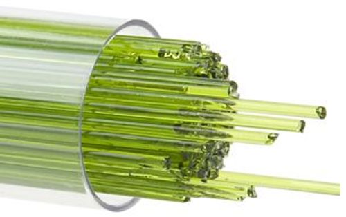 BU142607- Bullseye Glass Stringers 1mm Spring Green Transparent 90 COE