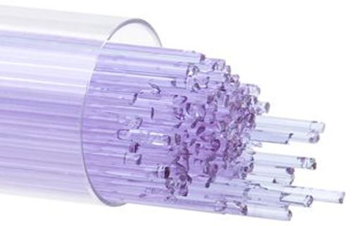 BU144207- Bullseye Glass Stringers 1mm Neo-Lavender Transparent 90 COE