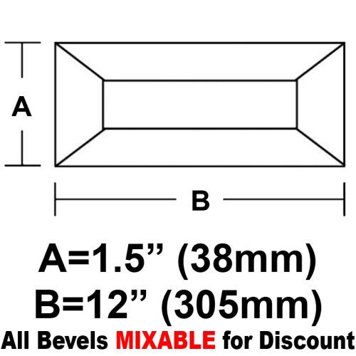 BV1512CS-Case 180ea. Rec.Bevel 1.5"x12"