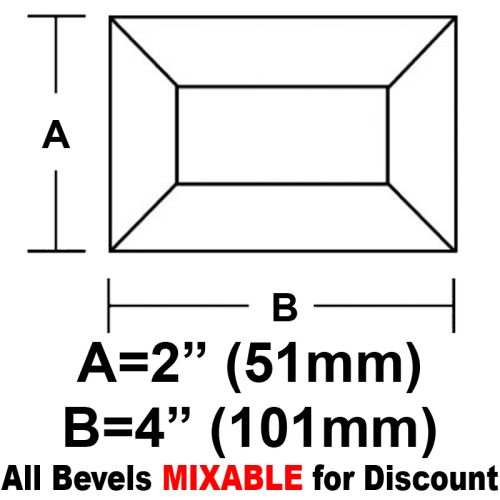 BV24CS-Case 360ea. Rec.Bevel 2"x4" 