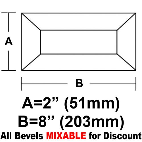 BV28CS-Case 180ea. Rec.Bevel 2"x8" 