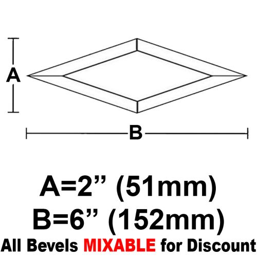 BVD26CS-Case 360ea. Diamond Bevel 2"x6" 