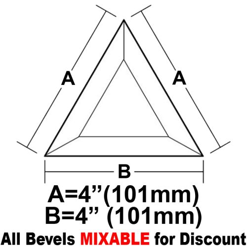 BVT44-Triangle Bevel 4"x4"x4" 