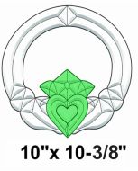 COEC820-Exquisite Cluster Color Irish Claddagh