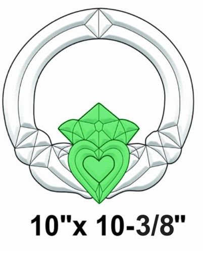 COEC820-Exquisite Cluster Color Irish Claddagh