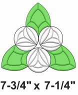 COEC827-Exquisite Cluster Color Celtic Tri-Circle