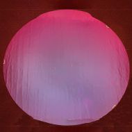 DC607A-CBS Thin Dichroic Pale Blue/Black Cherry On Clear 16"x19" - 96 COE