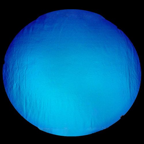 DC653B-CBS Thin Dichroic Blue On Black 8"x9" - 96 COE