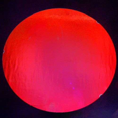 DC655A-CBS Thin Dichroic Red On Black 16"x19" - 96 COE