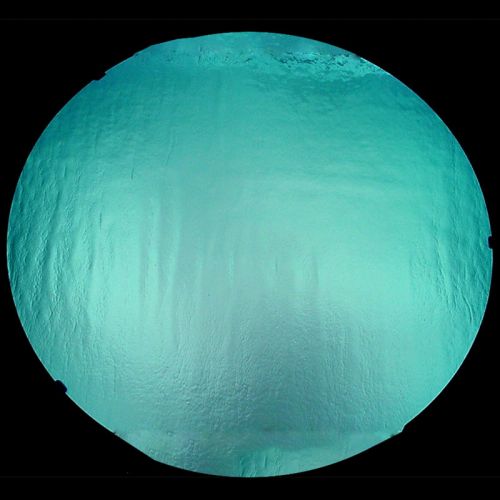 DC659B-CBS Thin Dichroic Silver Blue On Black 8"x9" - 96 COE